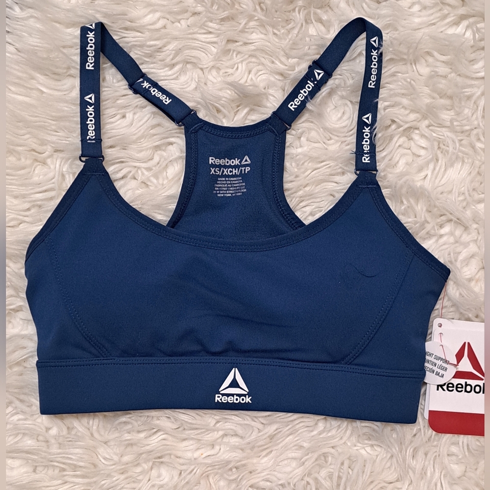 Brand New Reebok Women's Blue Sports Bra